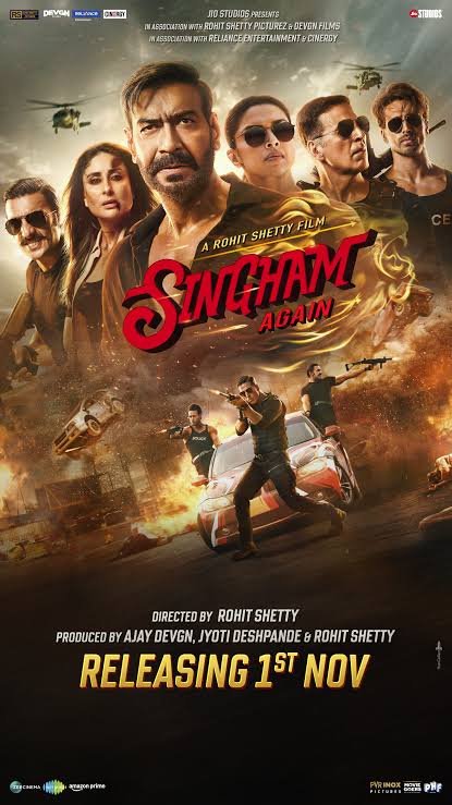 Singham Again (2024) Hindi HDRip 1080p x264 AVC HE-AAC 2.0